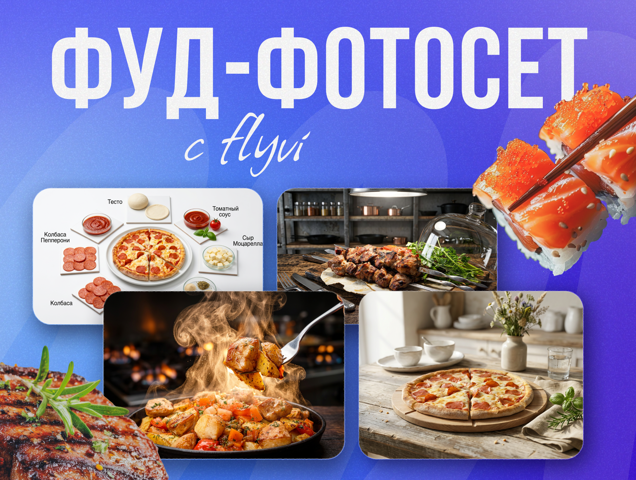 Фуд-фотосет с Flyvi: превращаем снимки еды в глянцевые кадры