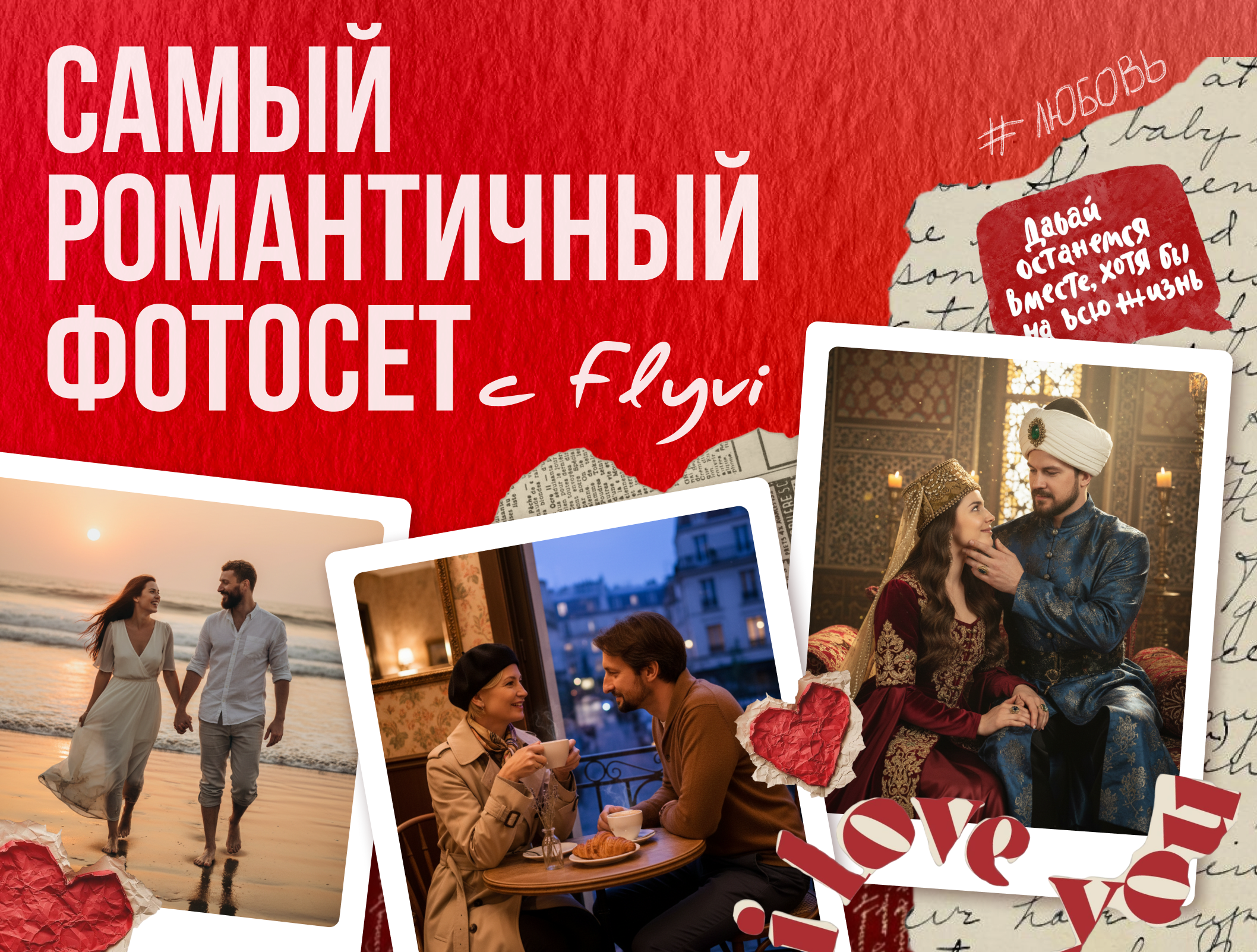 Парная фотосессия с помощью нейросети: создай свою Love Story!