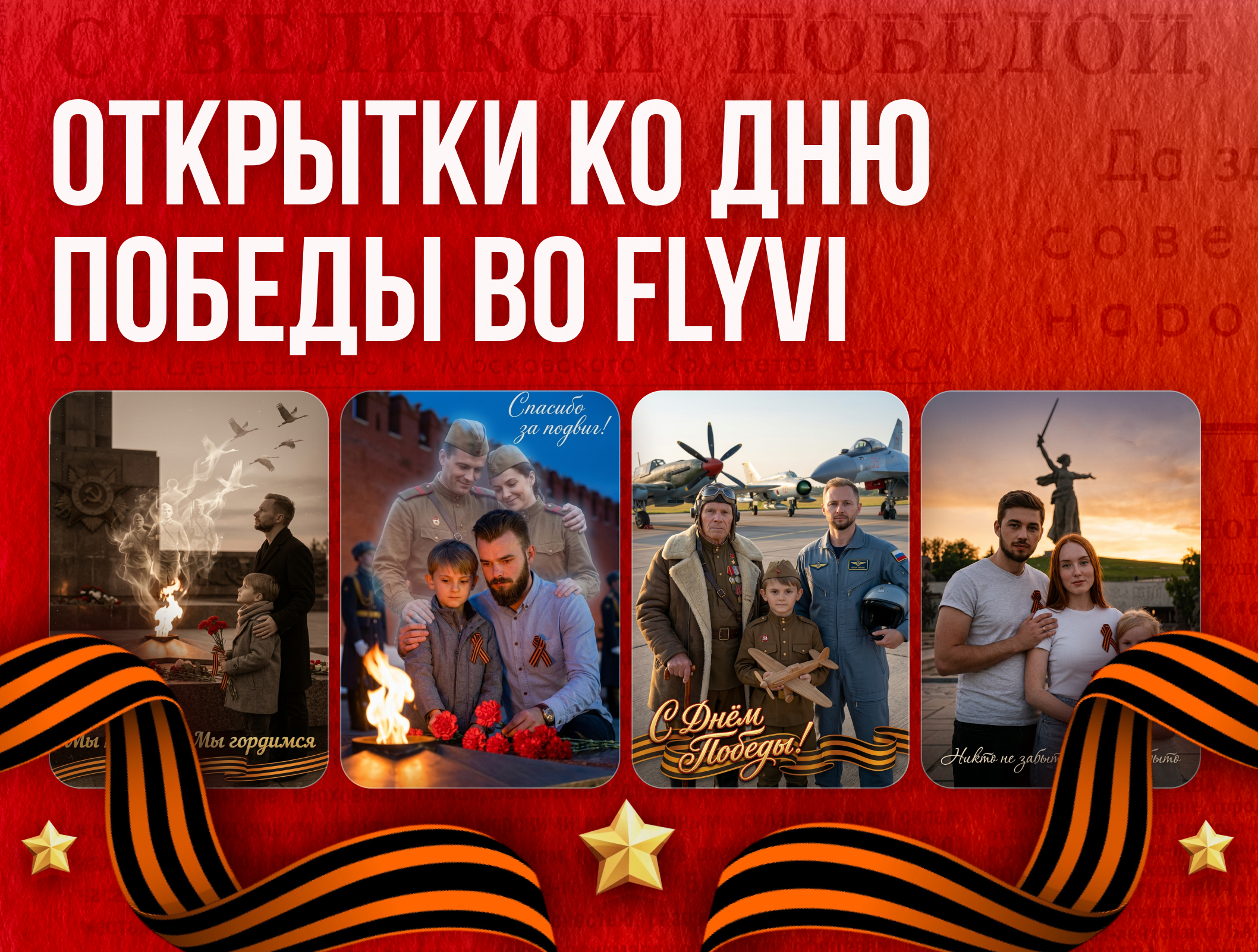 Память в каждом пикселе: создаем трогательные открытки и контент ко Дню Победы