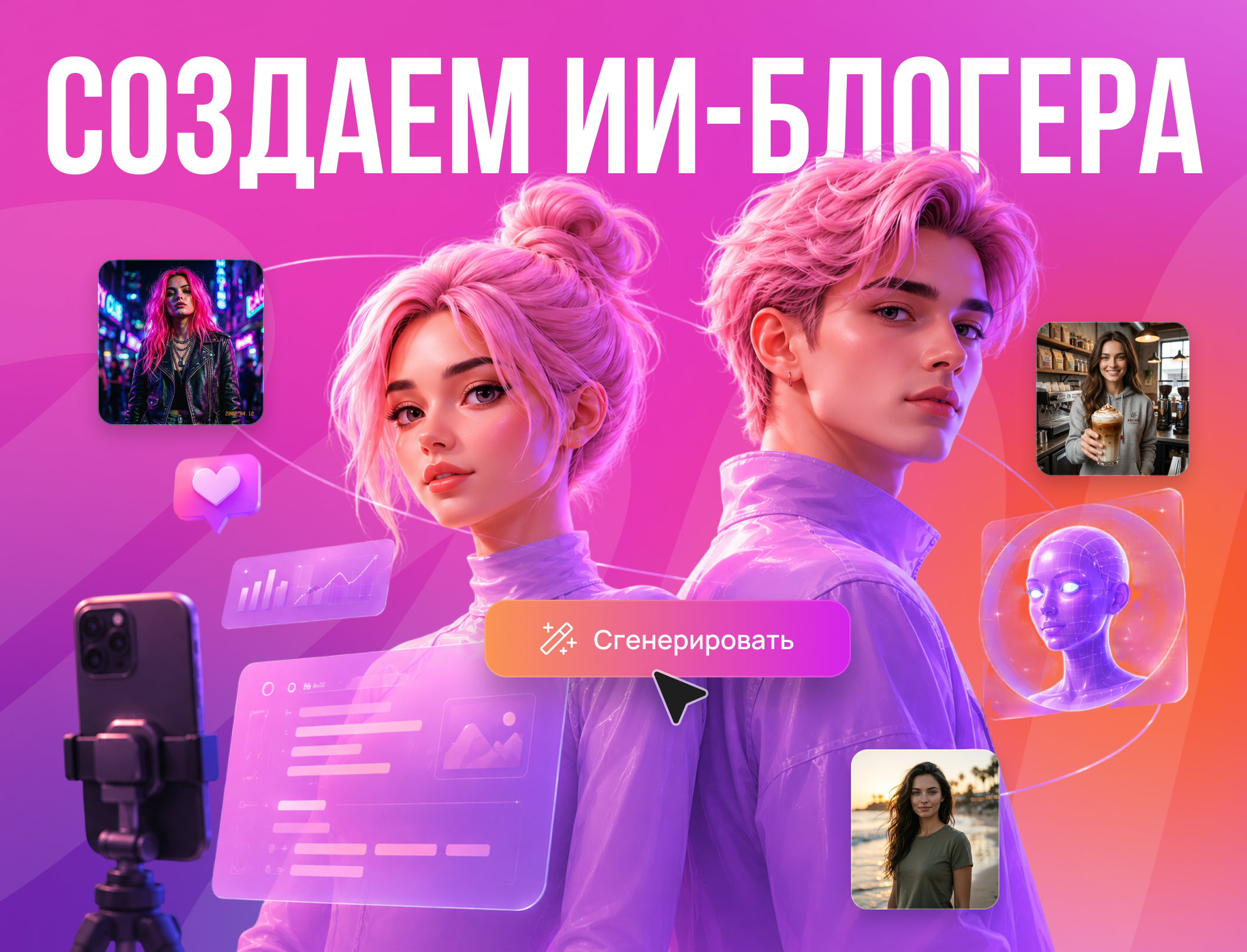 Как создать ИИ-блогера, который взорвет ваши соцсети