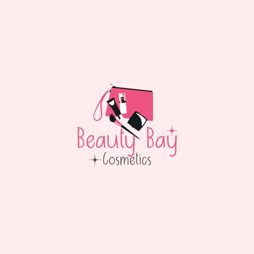 Элегантный нежный логотип Beauty Bay Studio для бренда косметики