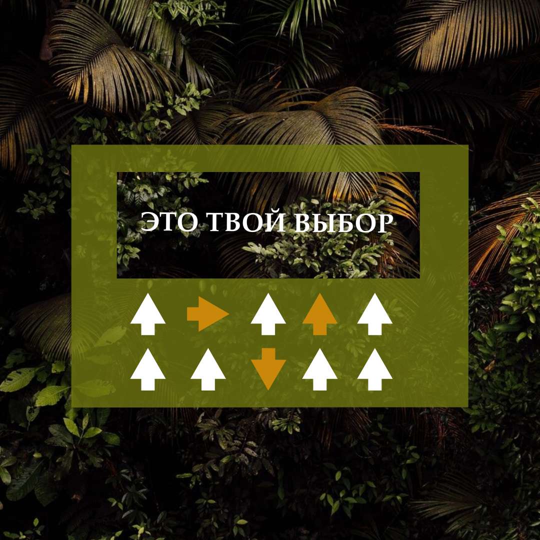 Темно-зеленый эко пост на тему сохранения окружающей природы с фото тропического леса