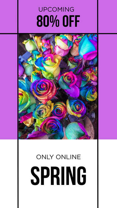 История с цветами и покупкой онлайн со скидкой 80%