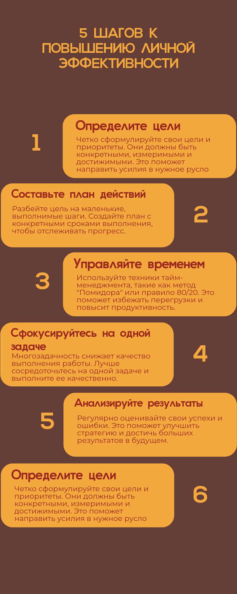 Коричневая инфографика на тему правильного питания и здорового образа жизни