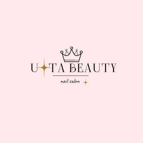 Элегантный логотип Ultra Beauty Nail Salon в нежных розовых тонах