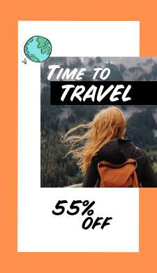История путешествия на оранжевом фоне с фото и описанием 55%